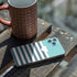 Polka Dots and Stripes Heart in Blue iPhone 11 Pro Skin